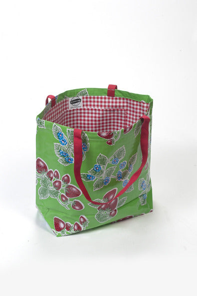 Freckled Sage market bag in Strawberry Green