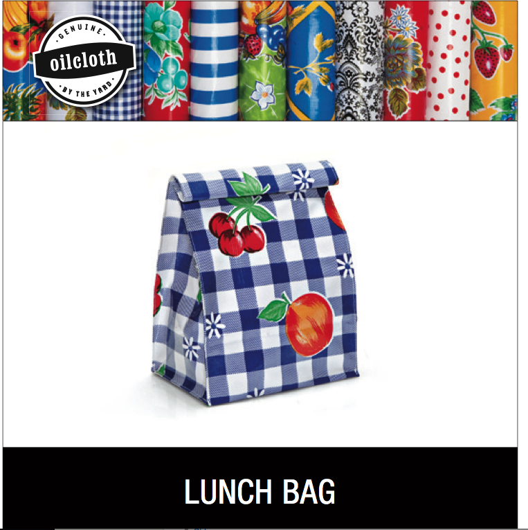 oilcloth by the yard lunch bag kit 