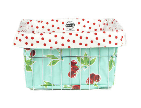Freckled Sage cherry aqua bike bag 1