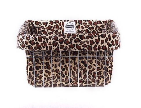 freckled sage double leopard bike bag