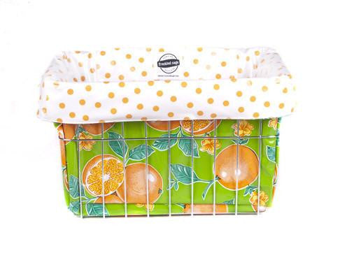 Freckled Sage oranges green bike bag 3