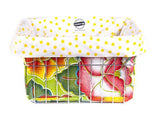 Freckled Sage Oilcloth Bike Bag Sage's Garden Lime