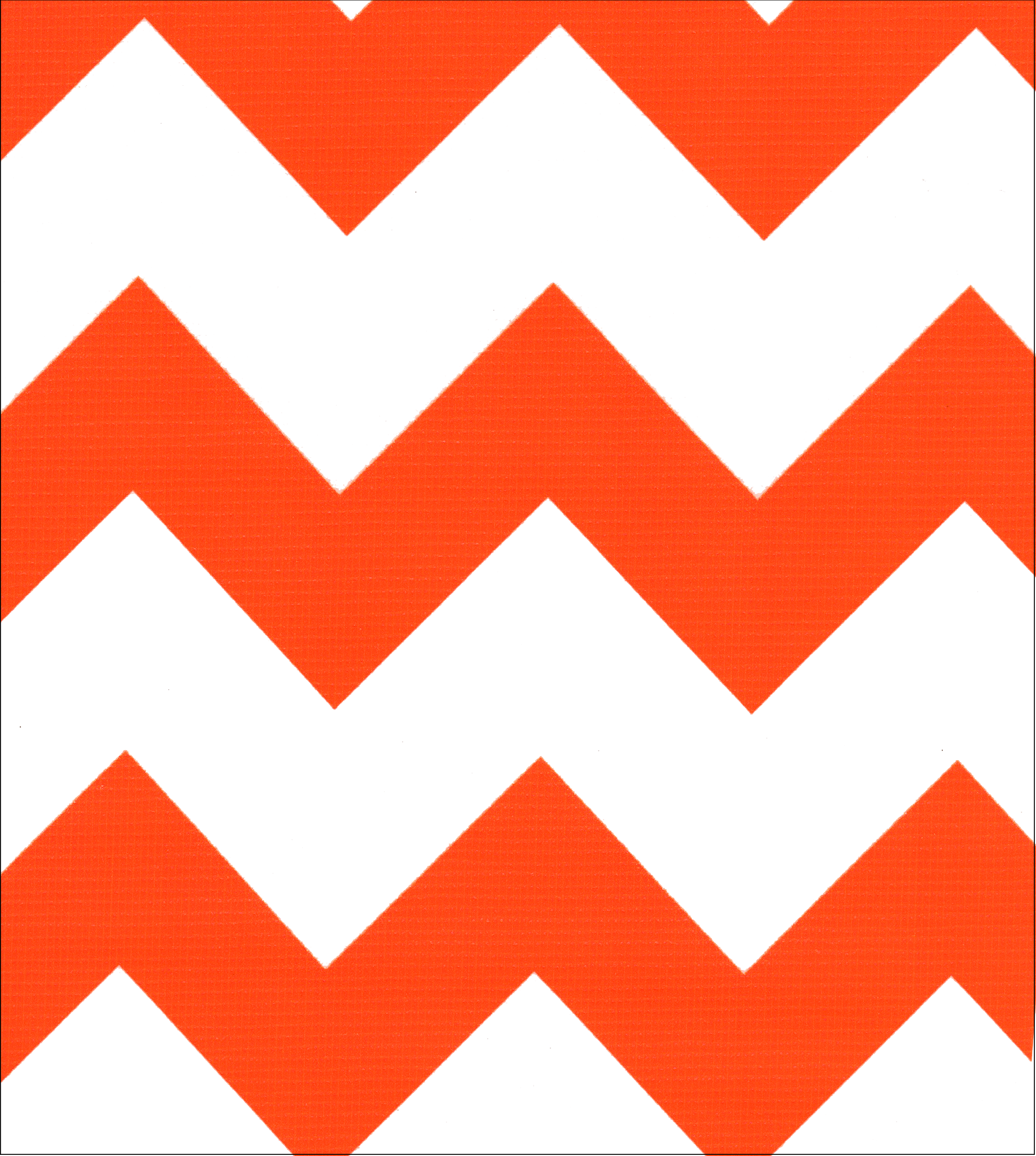 Oilcloth by the yard chevron orange swatch