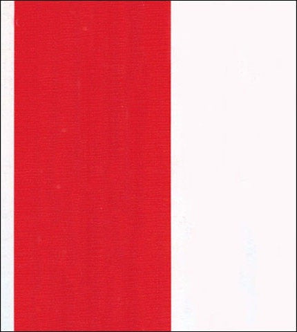 Fat Stripe Red oilcloth fabric