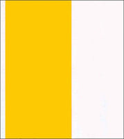 Yellow and white  Fat Stripes oilcloth