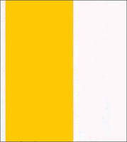 Yellow and white  Fat Stripes oilcloth