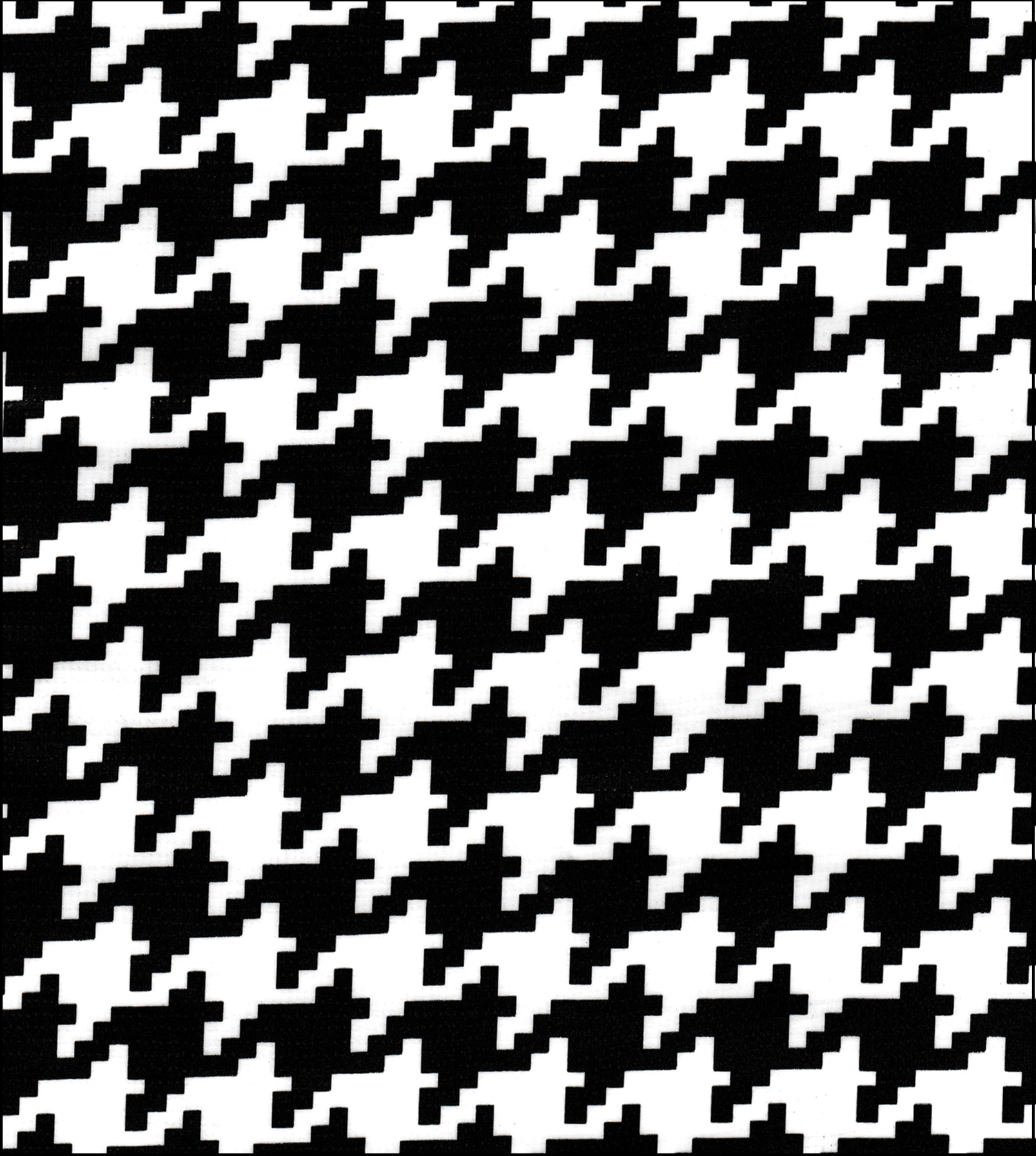 Oilcloth by the yard houndstooth black swatch
