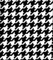 Black Houndstooth oilcloth fabric swatch