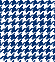 Navy Houndstooth oilcloth fabric swatch