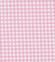 Pink Gingham check Oilcloth swatch