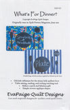 What's For Dinner DIY Pattern for placemats