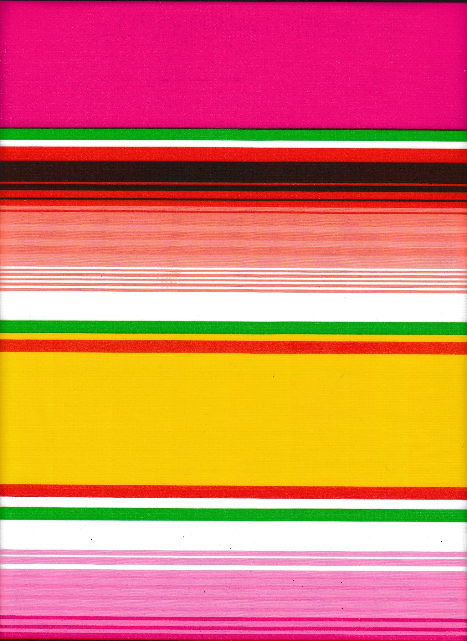 Oilcloth by the yard serape pink swatch 1