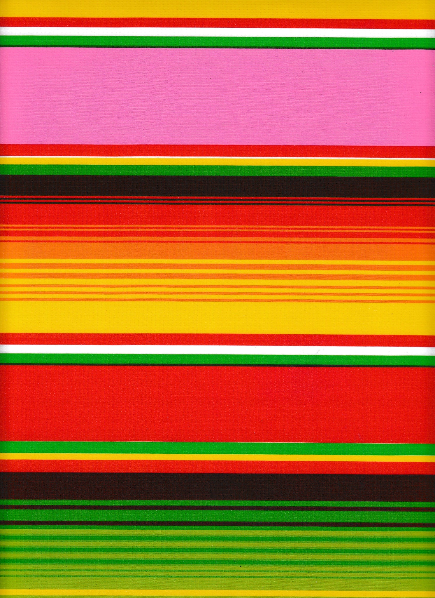 Oilcloth by the yard serape pink swatch 2