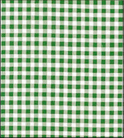 Gass Green Gingham Check oilcloth swatch
