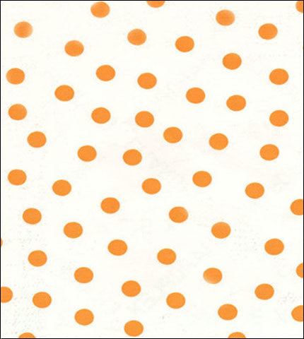 oilcloth by the yard dot orange swatch