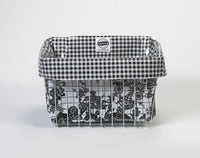 Freckled Sage Oilcloth Bike Bag in Day of Dead on White