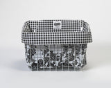 Freckled Sage Oilcloth Bike Bag in Day of Dead on White
