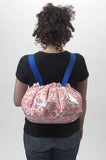 Freckled Sage Oilcloth Bike Bag in Toile Orange