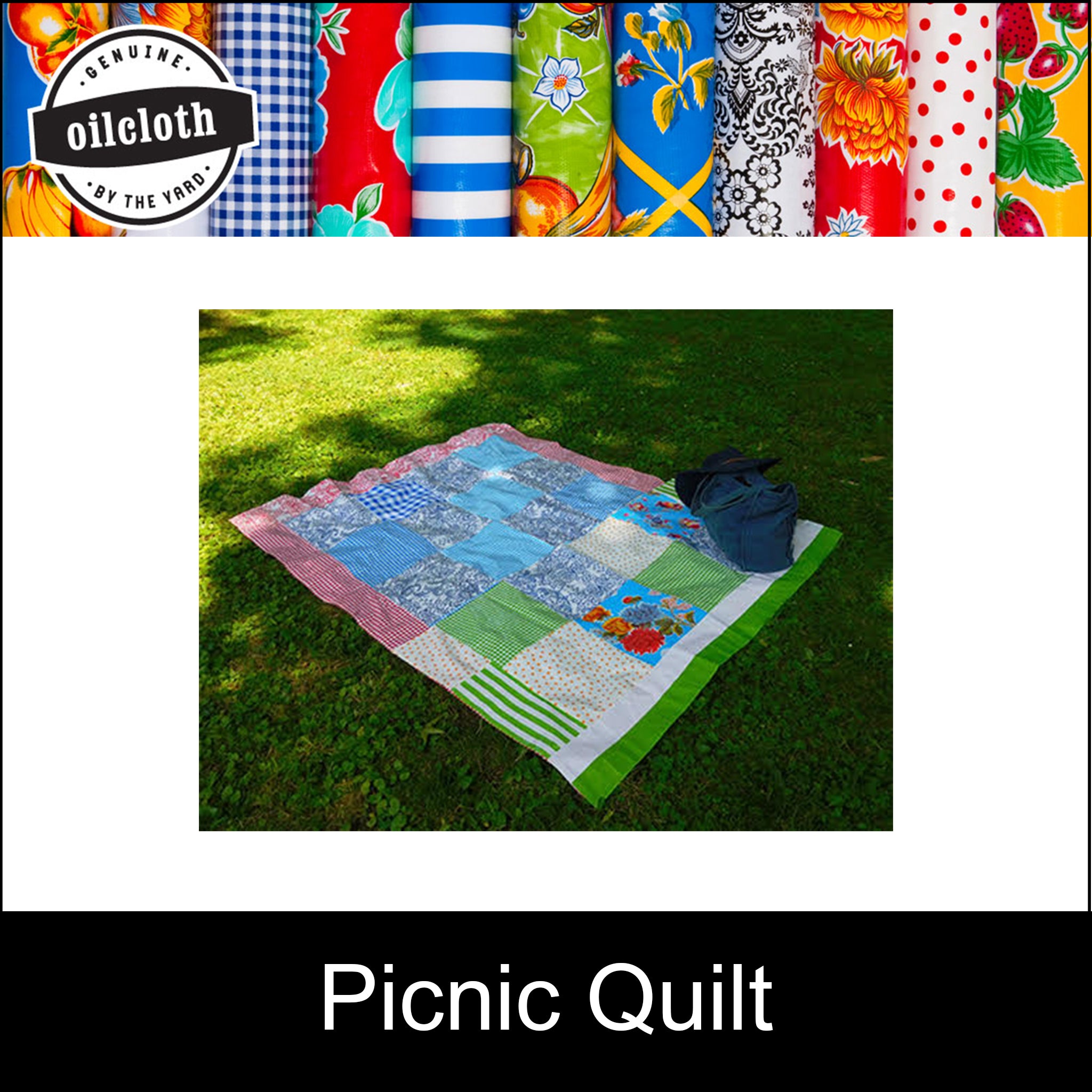  oilcloth by the yard Picnic Quilt Kit