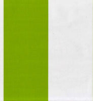 Lime and White Fat Stripe oilcloth fabric